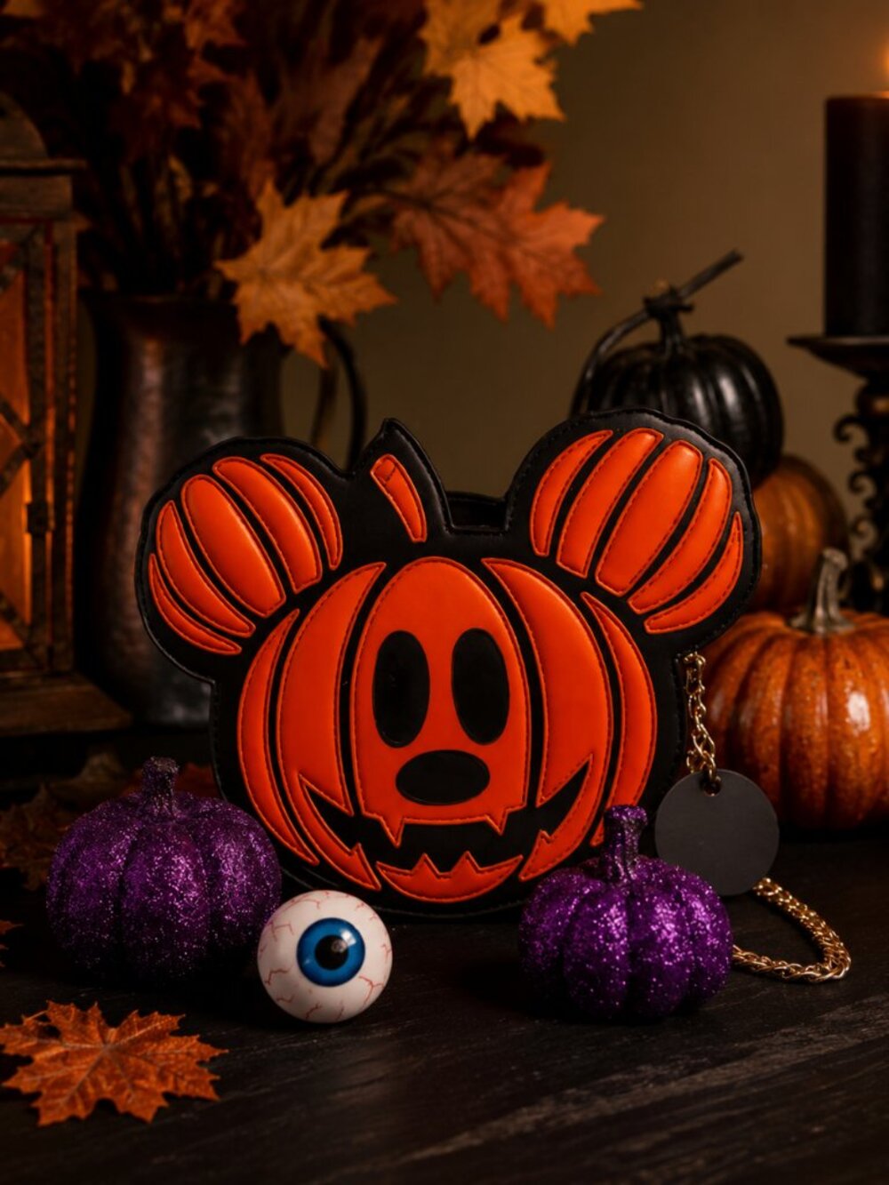 Skinnydip London Mickey Mouse Pumpkin Halloween Crossbody Bag NWT